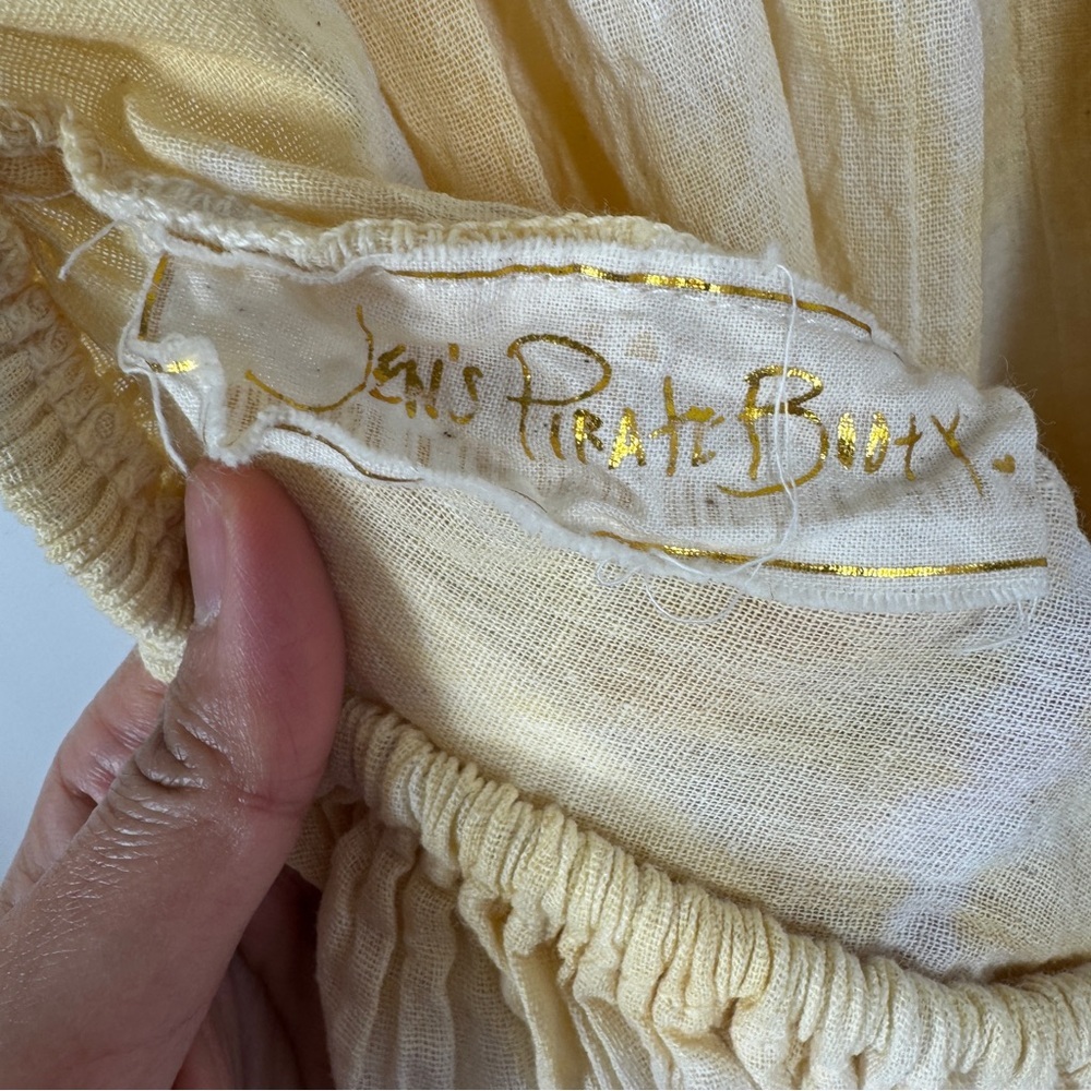 Jen’s Pirate Booty Yellow Tie Dye Cotton Waimea Boho Maxi Dress Size S - Picture 9 of 13